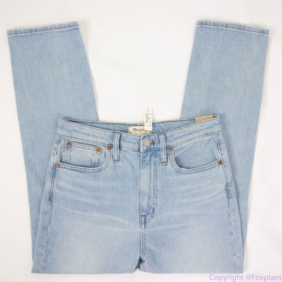 NEW Madewell The High-Rise Slim Crop Boyjean in Dumas Wash: Ripped Edition, 27 - Picture 9 of 16